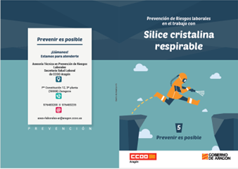 GUÍA PARA LA PREVENCIÓN DE RIESGOS LABORALES EN EL TRABAJO CON SÍLICE CRISTALINA RESPIRABLE. 2024. CCOO Aragón